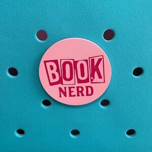 Book Nerd Bogg Charm-Book Reader Bogg Charm-New!